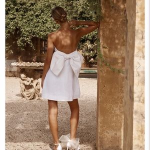 Dissh white linen dress